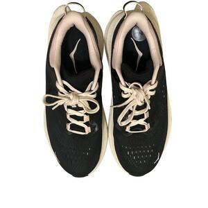 Hoka Kawana Black White Peach Running Shoes Sneakers Womens Size 7 1123164